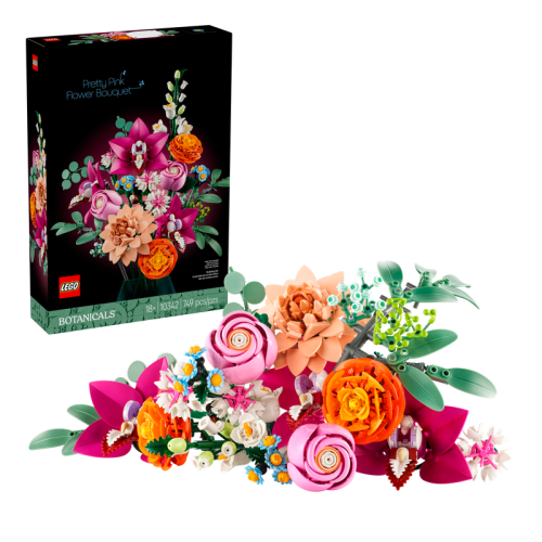 LEGO® Pretty Pink Flower Bouquet (10342)